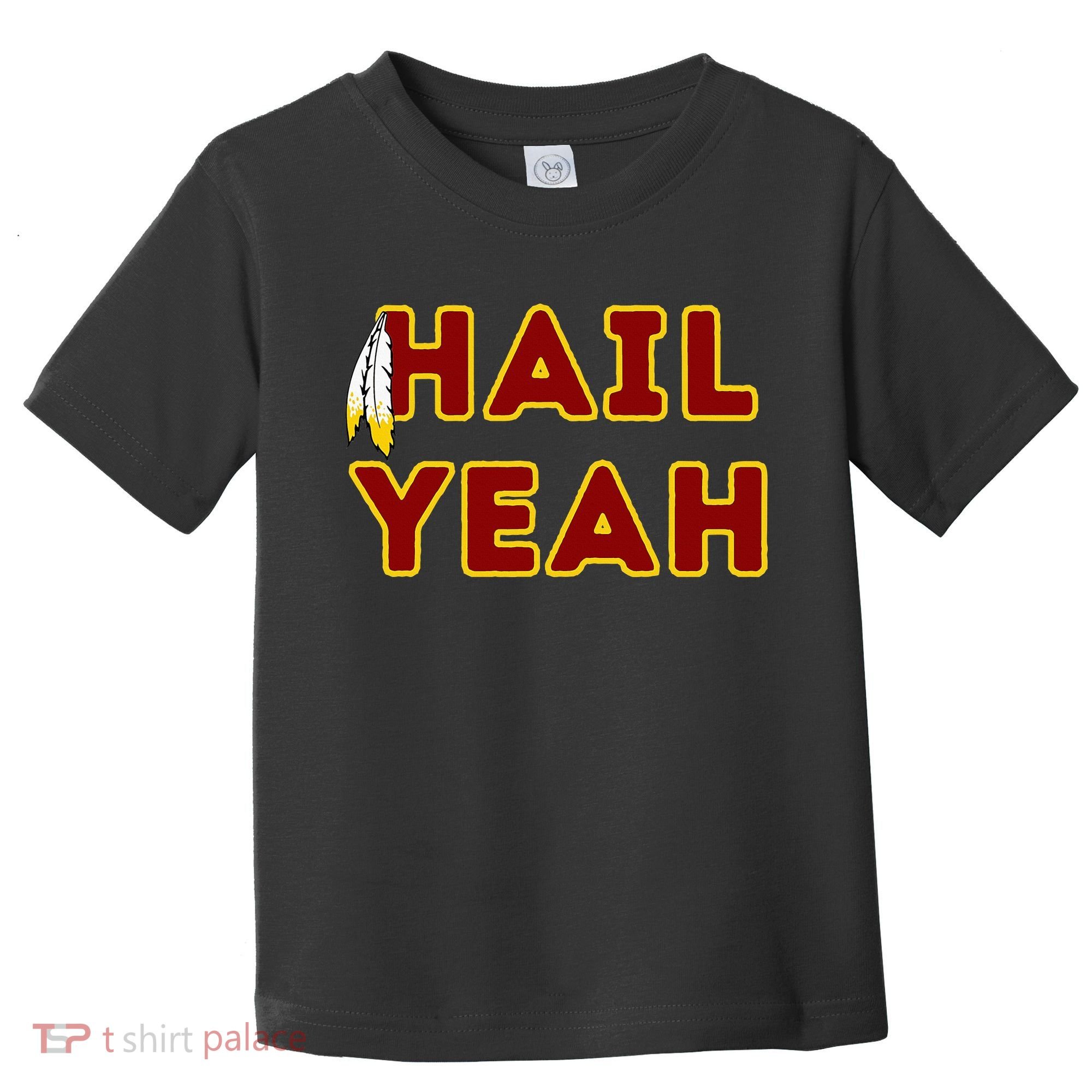 Hail Yeah Burgundy Gold Foot Ball Toddler T-Shirt