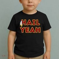Hail Yeah Burgundy Gold Foot Ball Toddler T-Shirt thumb 2