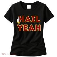 Hail Yeah Burgundy Gold Foot Ball Women's T-Shirt thumb 0