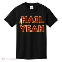Hail Yeah Burgundy Gold Foot Ball Kids T-Shirt thumb 0