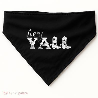Hey YAll Cowboy Boots USA-Made Doggie Bandana