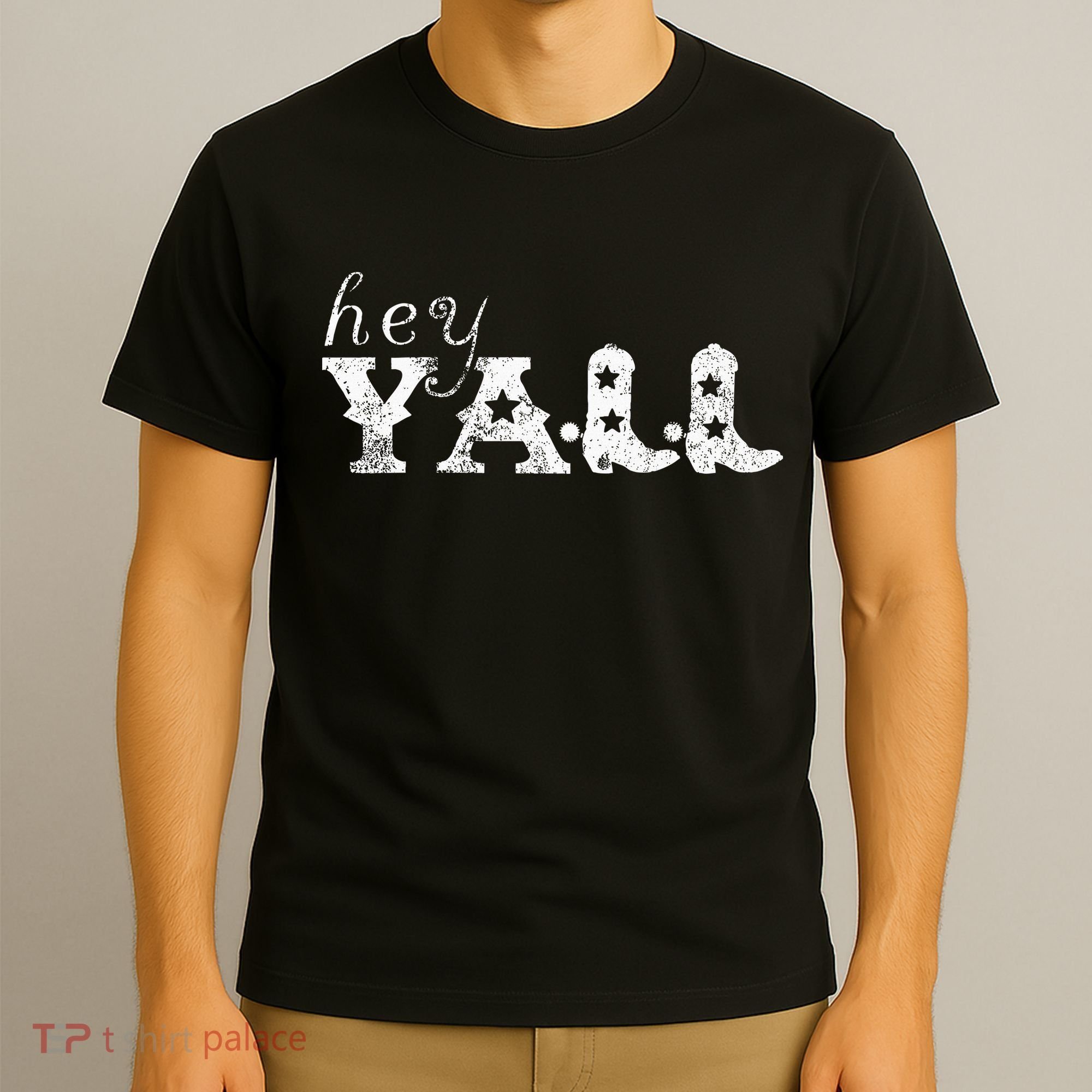 Hey YAll Cowboy Boots T-Shirt