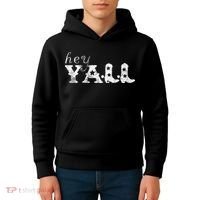 Hey YAll Cowboy Boots Kids Hoodie thumb 4
