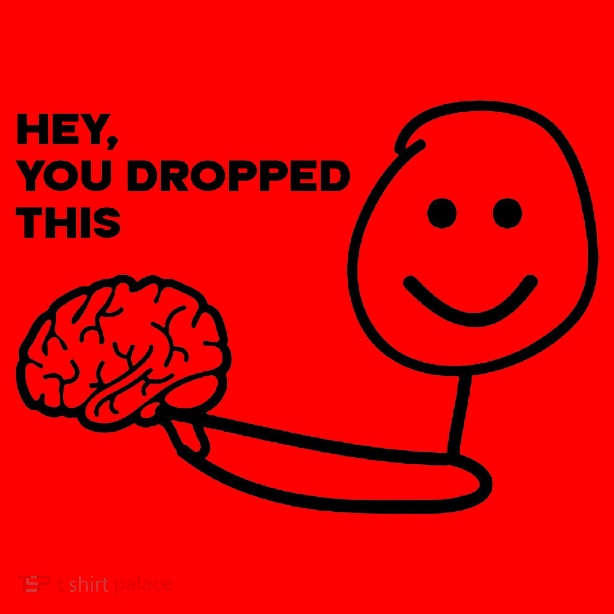Hey You Dropped This Brain Funny Sarcastic Santa Hat