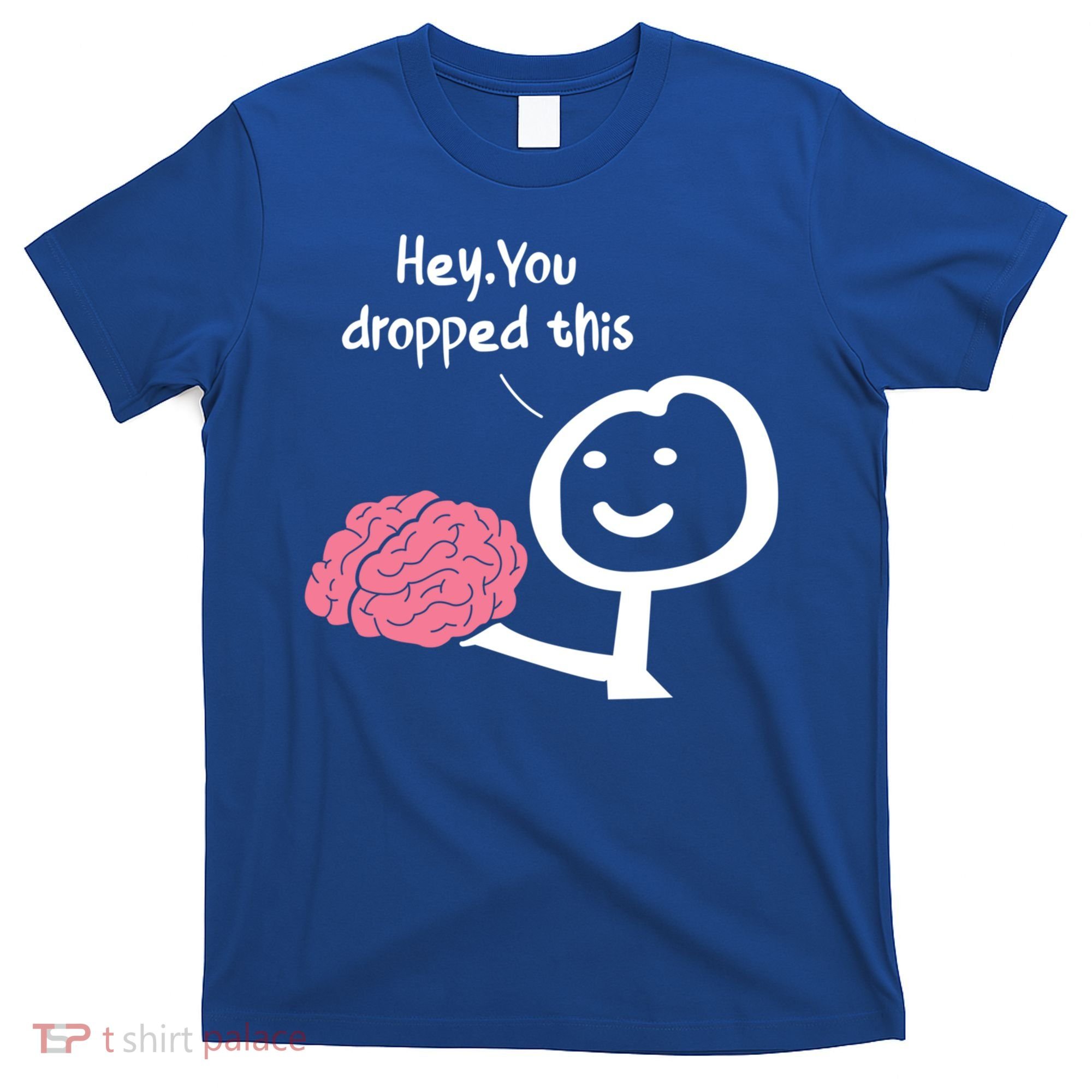 Hey You Dropped This Brain Funny Sarcasm Enthusiast Joke Meaningful Gift T-Shirt