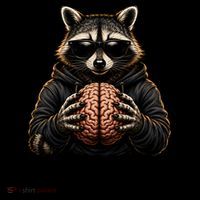 Hey You Dropped This Funny Raccoon Brain Meme Coffee Mug thumb 5