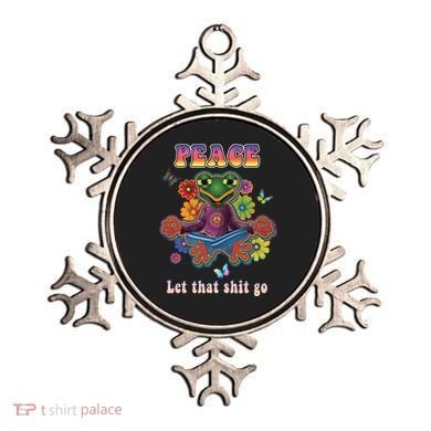 Hippie Yoga Gift Let That Shit Go Buddha Frog Gift Ornament