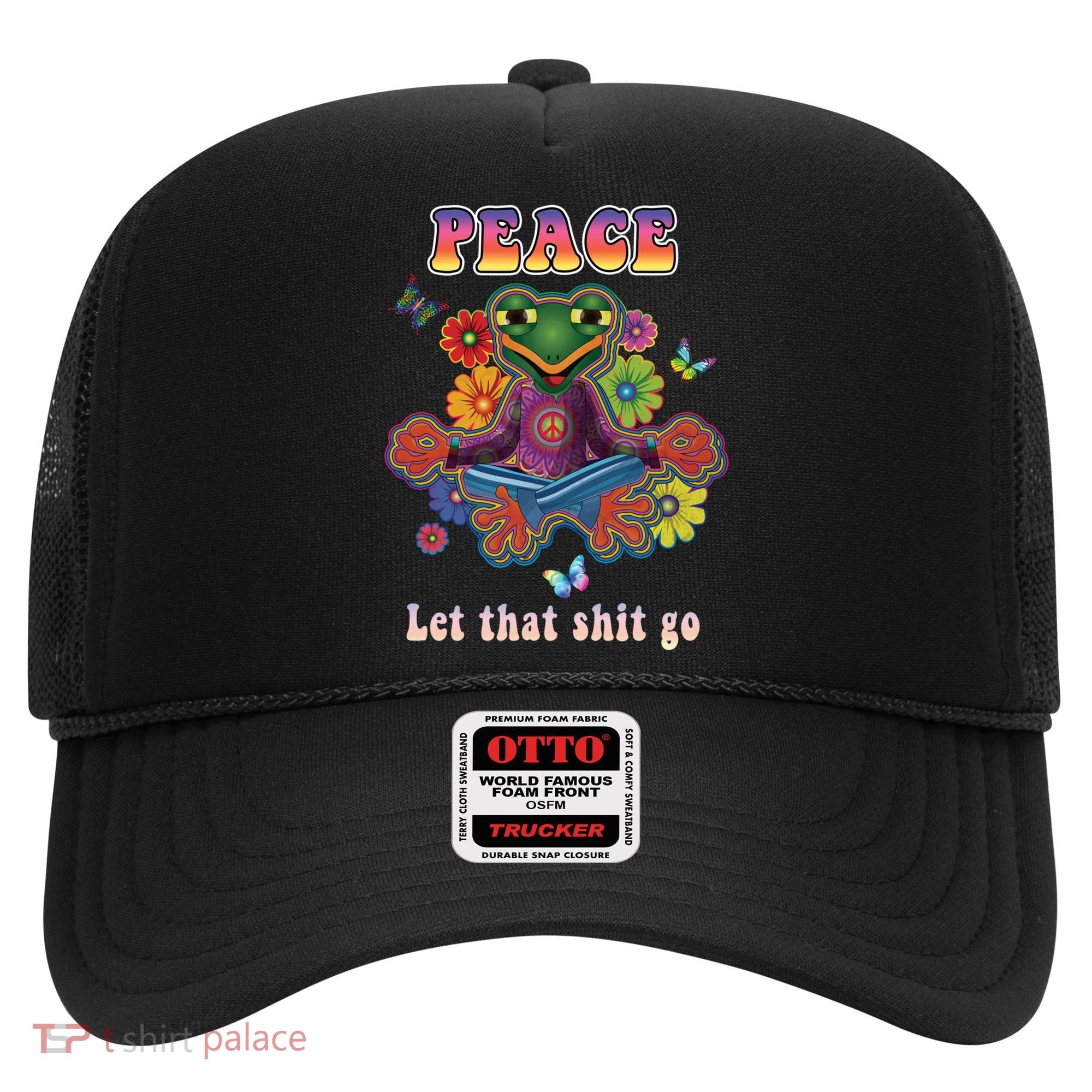 Hippie Yoga Gift Let That Shit Go Buddha Frog Gift Hat
