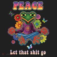 Hippie Yoga Gift Let That Shit Go Buddha Frog Gift Hat thumb 2