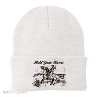 Hold Your Horses Rodeo Western Cowboy Retro Gift Beanie thumb 0