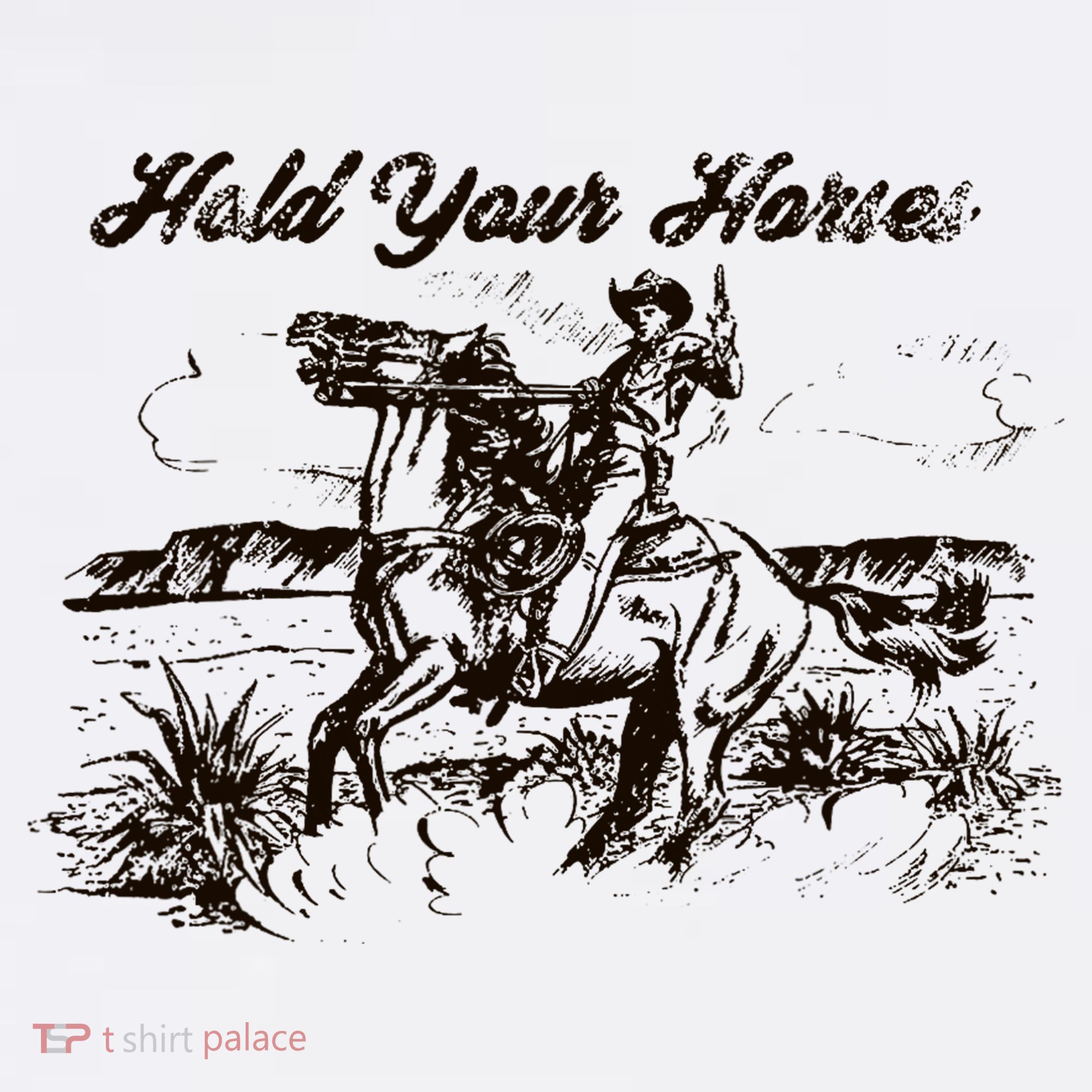 Hold Your Horses Rodeo Western Cowboy Retro Gift Women's Tank Top
