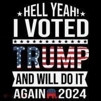 Hell Yeah! I Voted Trump Backpack thumb 2