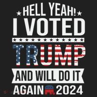 Hell Yeah! I Voted Trump Tumbler thumb 3