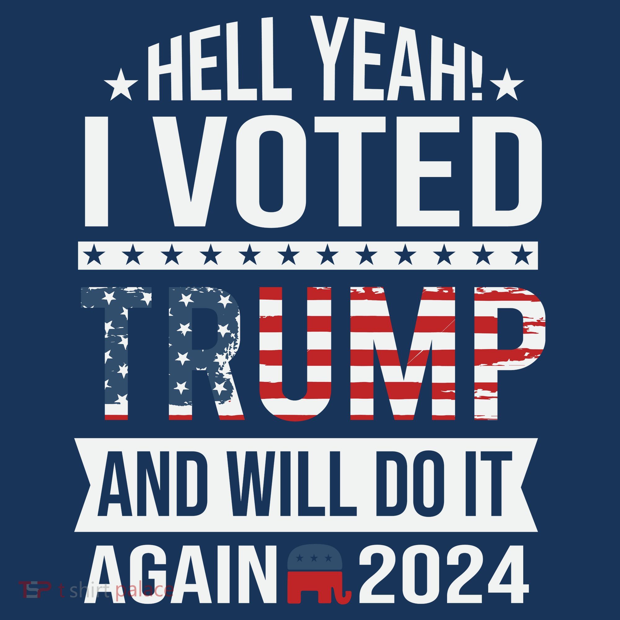 Hell Yeah! I Voted Trump Doggie Tank