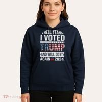 Hell Yeah! I Voted Trump Hoodie thumb 5