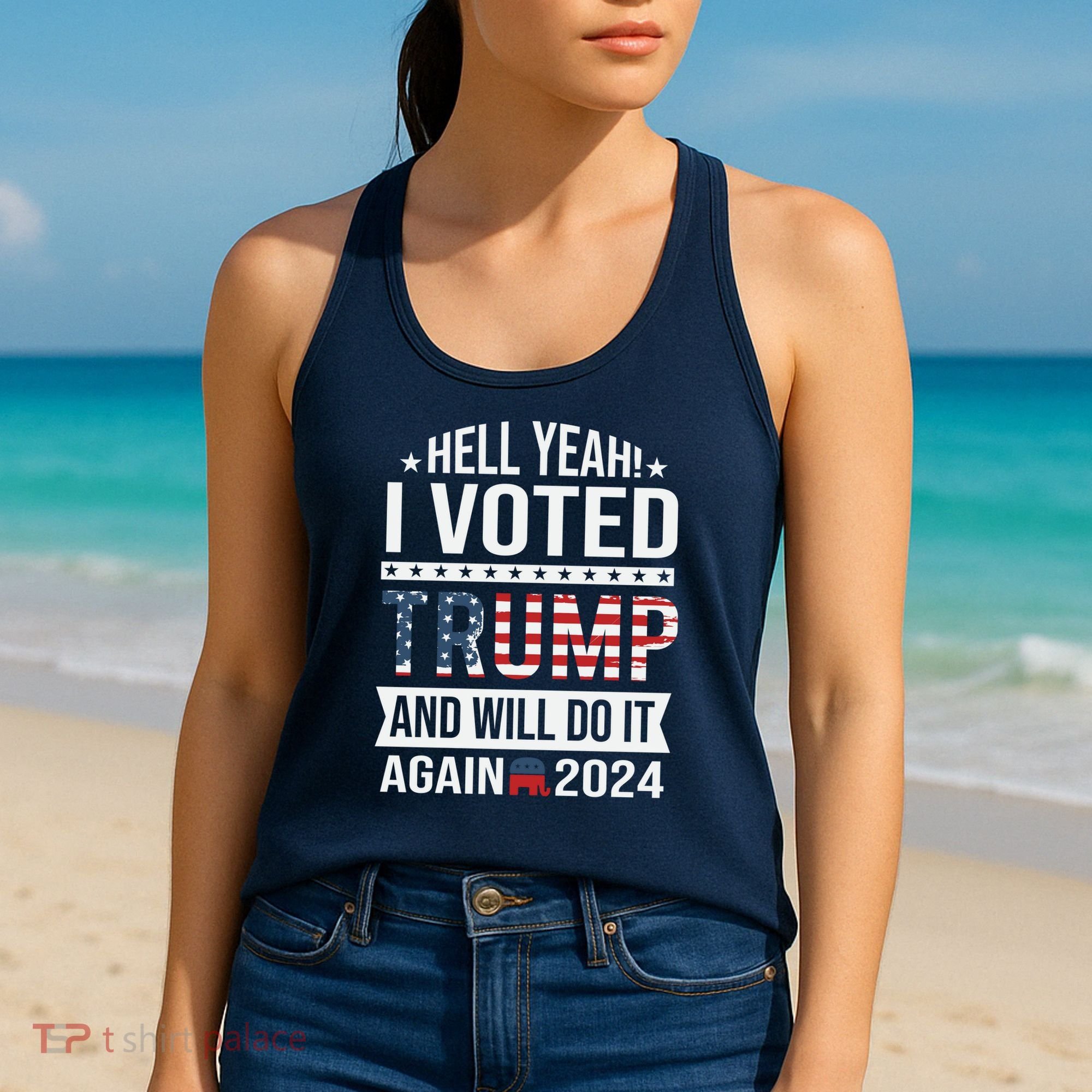 Hell Yeah! I Voted Trump Women's Tank Top