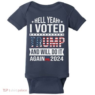 Hell Yeah! I Voted Trump Baby Bodysuit
