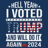 Hell Yeah! I Voted Trump Toddler Hoodie thumb 2