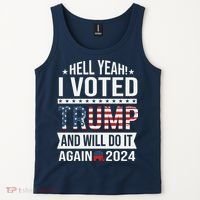 Hell Yeah! I Voted Trump Tank Top thumb 2