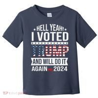 Hell Yeah! I Voted Trump Toddler T-Shirt thumb 0