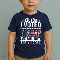 Hell Yeah! I Voted Trump Toddler T-Shirt thumb 2