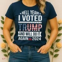 Hell Yeah! I Voted Trump Women's T-Shirt thumb 2