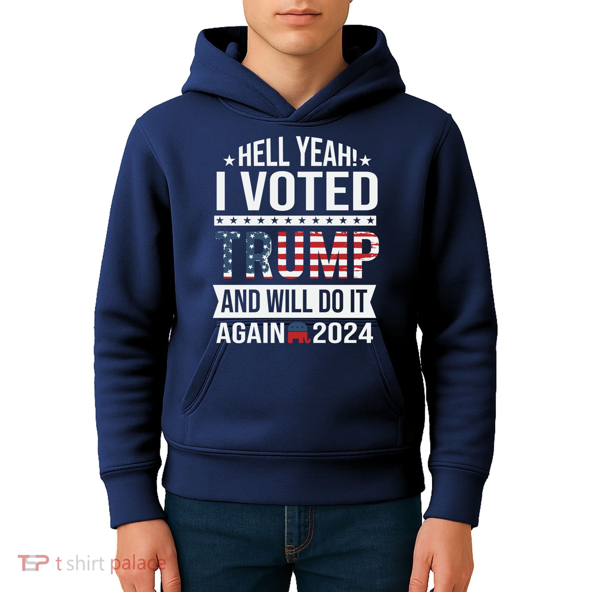 Hell Yeah! I Voted Trump Kids Hoodie