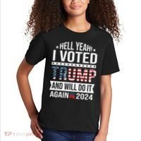Hell Yeah! I Voted Trump Kids T-Shirt thumb 2