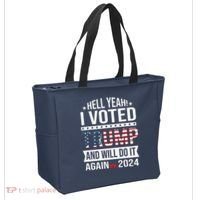 Hell Yeah! I Voted Trump Tote Bag thumb 2