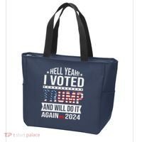 Hell Yeah! I Voted Trump Tote Bag thumb 3