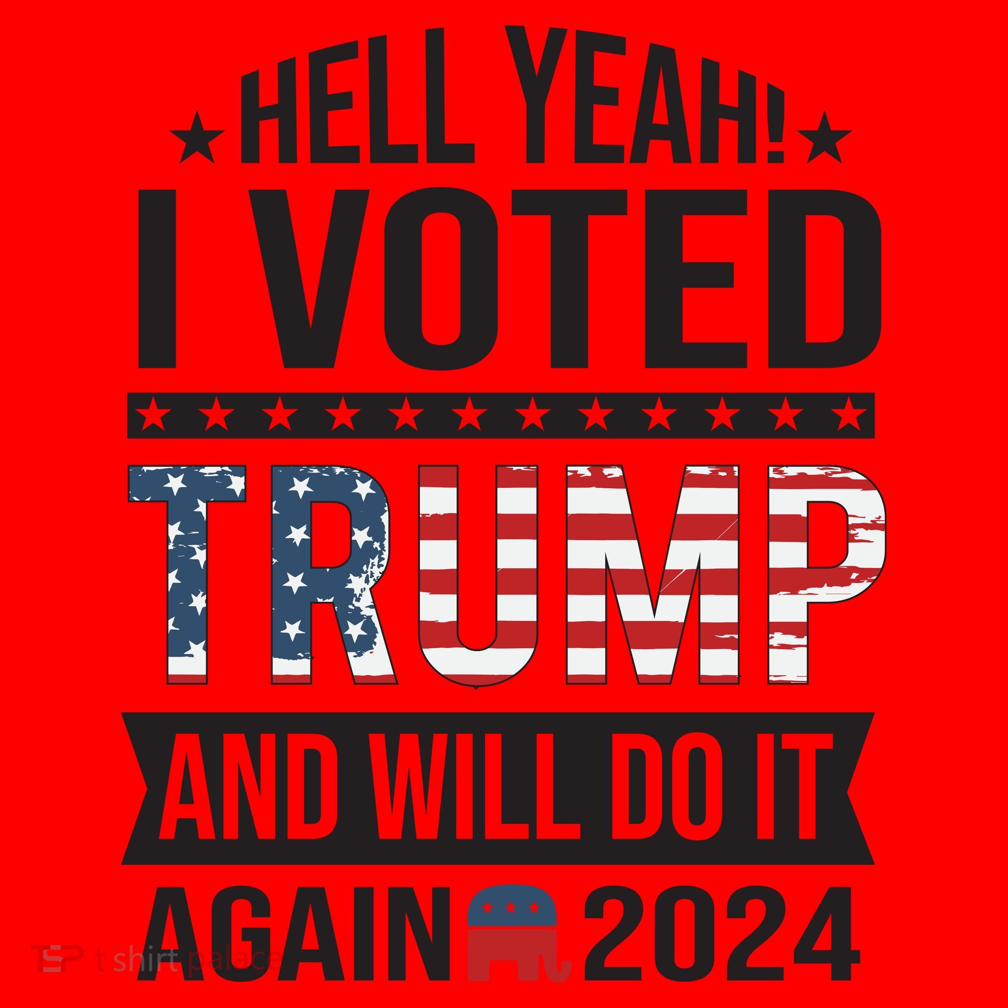 Hell Yeah! I Voted Trump Santa Hat