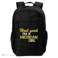Hail Yeah I'm A Michigan Girl Backpack thumb 0