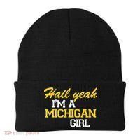 Hail Yeah I'm A Michigan Girl Beanie thumb 0