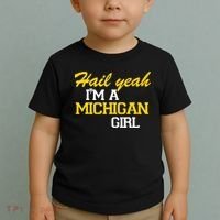 Hail Yeah I'm A Michigan Girl Toddler T-Shirt thumb 2