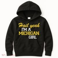 Hail Yeah I'm A Michigan Girl Kids Hoodie thumb 0