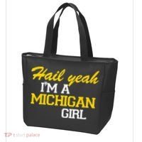 Hail Yeah I'm A Michigan Girl Tote Bag thumb 3