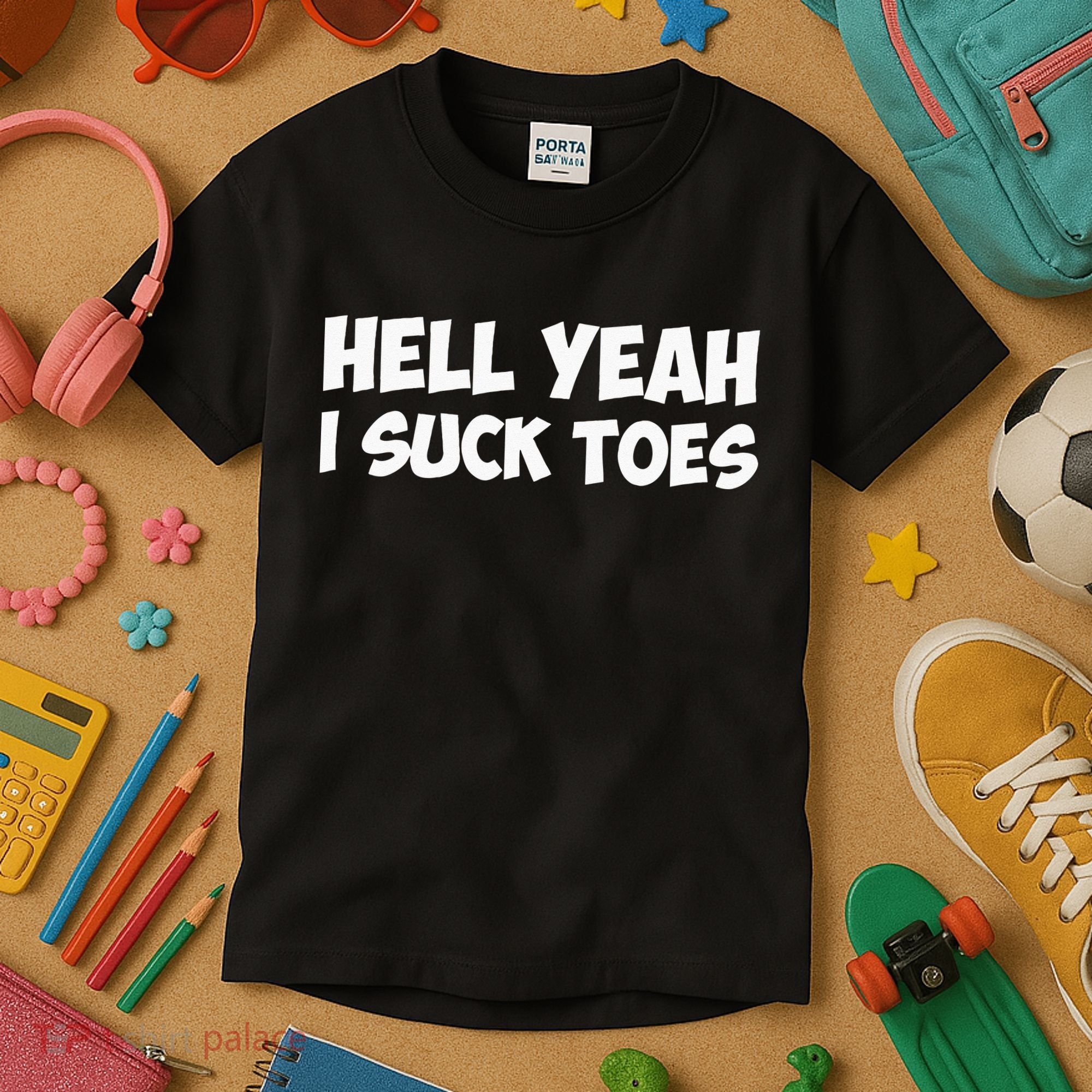 Hell Yeah I Suck Toes Funny Quote Kids T-Shirt