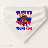 Haiti Young King 1804 Haiti Haitian Independence USA-Made Doggie Bandana thumb 0