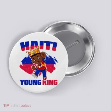 Haiti Young King 1804 Haiti Haitian Independence Button
