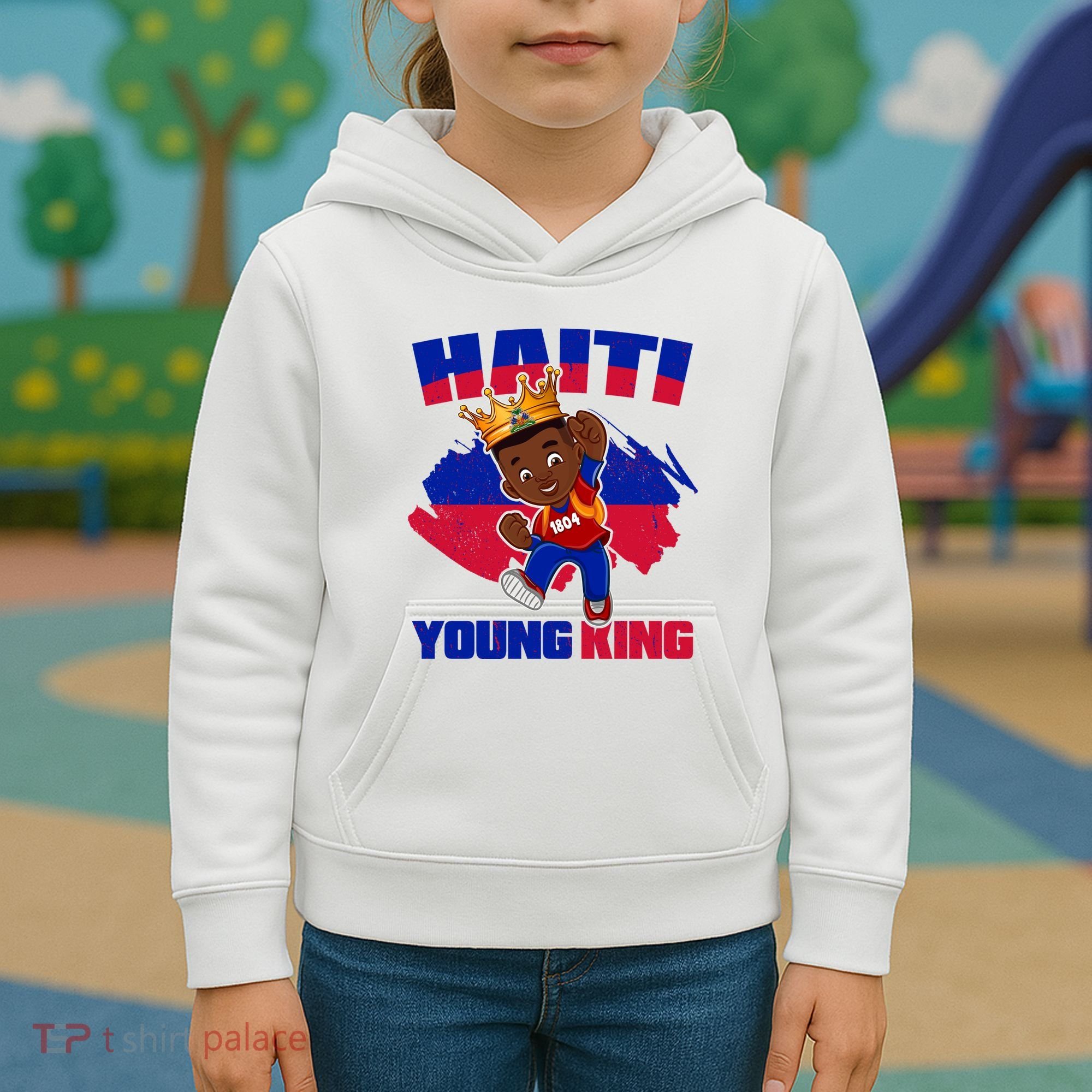 Haiti Young King 1804 Haiti Haitian Independence Kids Hoodie