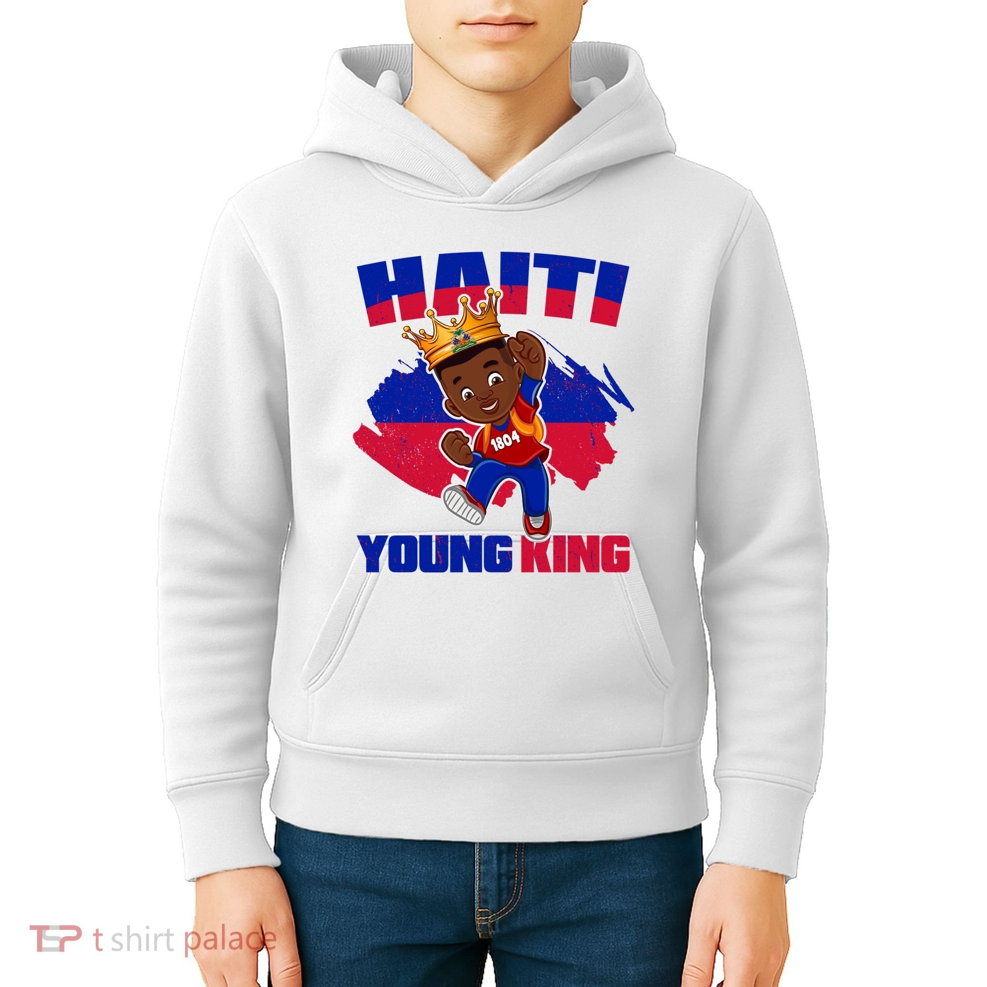Haiti Young King 1804 Haiti Haitian Independence Kids Hoodie