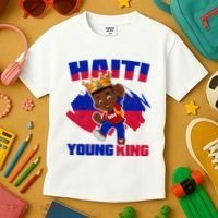 Haiti Young King 1804 Haiti Haitian Independence Kids T-Shirt thumb 3