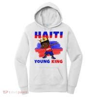 Haiti Young King Haiti Flag Melanin For Black Women's Hoodie thumb 0