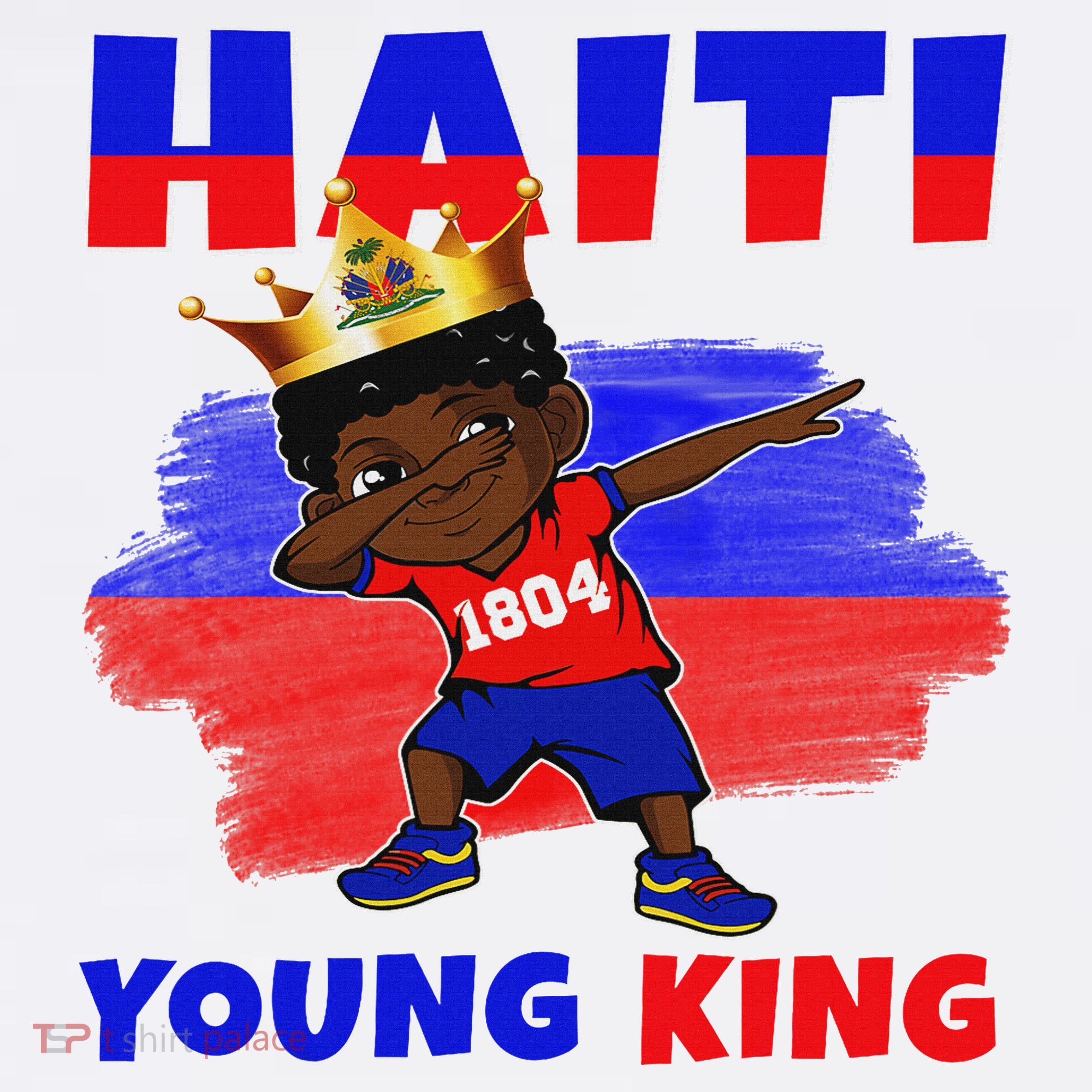 Haiti Young King Haiti Flag Melanin For Black Women's Hoodie