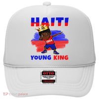 Haiti Young King Haiti Flag Melanin For Black Hat thumb 0