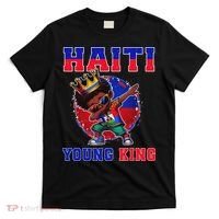 Haiti Young King Haiti Flag Melanin For Black T-Shirt thumb 0