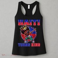 Haiti Young King Haiti Flag Melanin For Black Women's Tank Top thumb 3