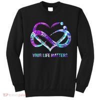 Heart Your Life Matters Suicide Prevention Awareness Sweatshirt thumb 0