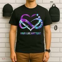 Heart Your Life Matters Suicide Prevention Awareness T-Shirt thumb 6
