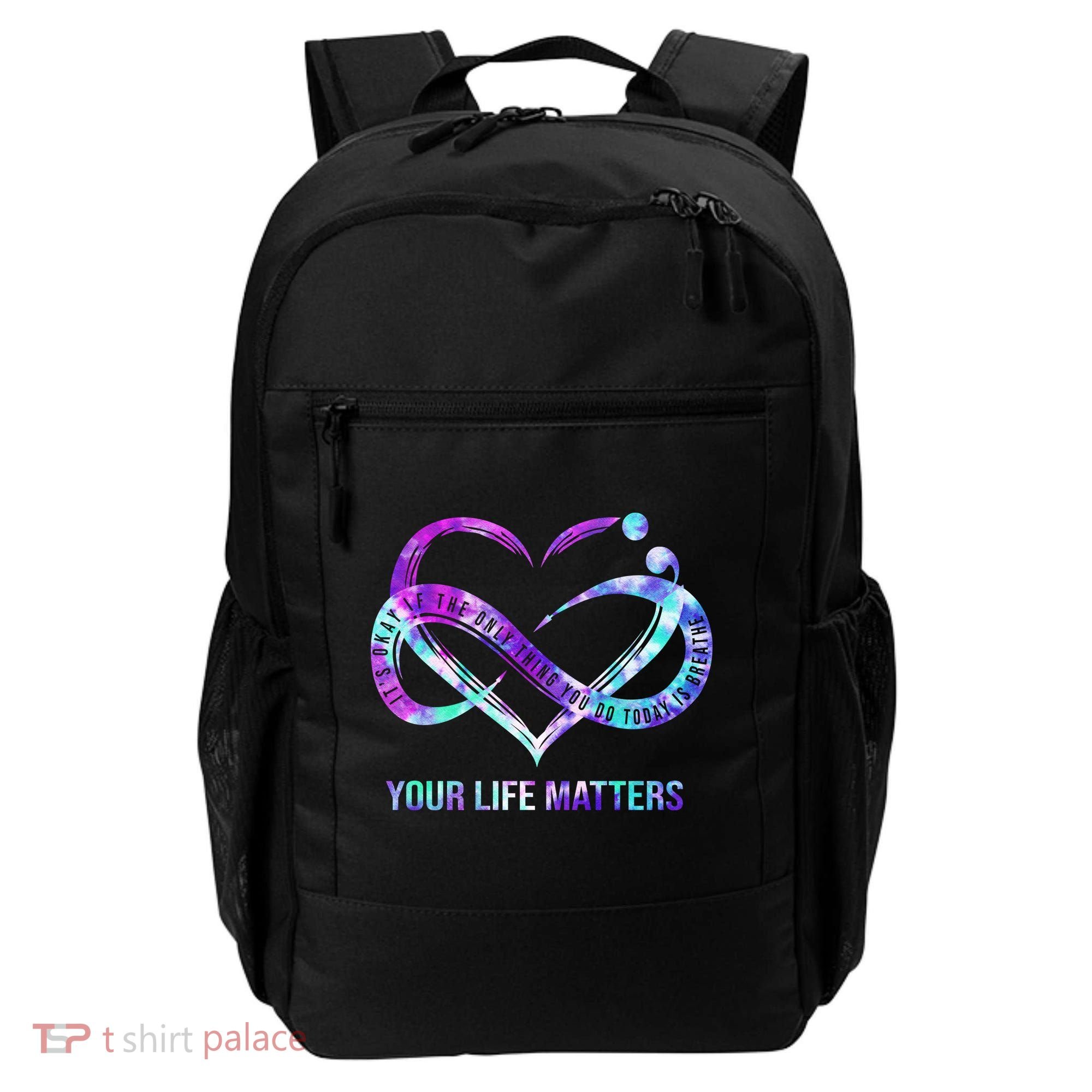 Heart Your Life Matters Suicide Prevention Awareness Backpack